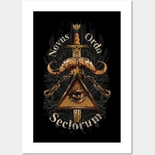 The Illumination Novus Ordo Seclorum The Eye All Seeing Illustration Posters and Art